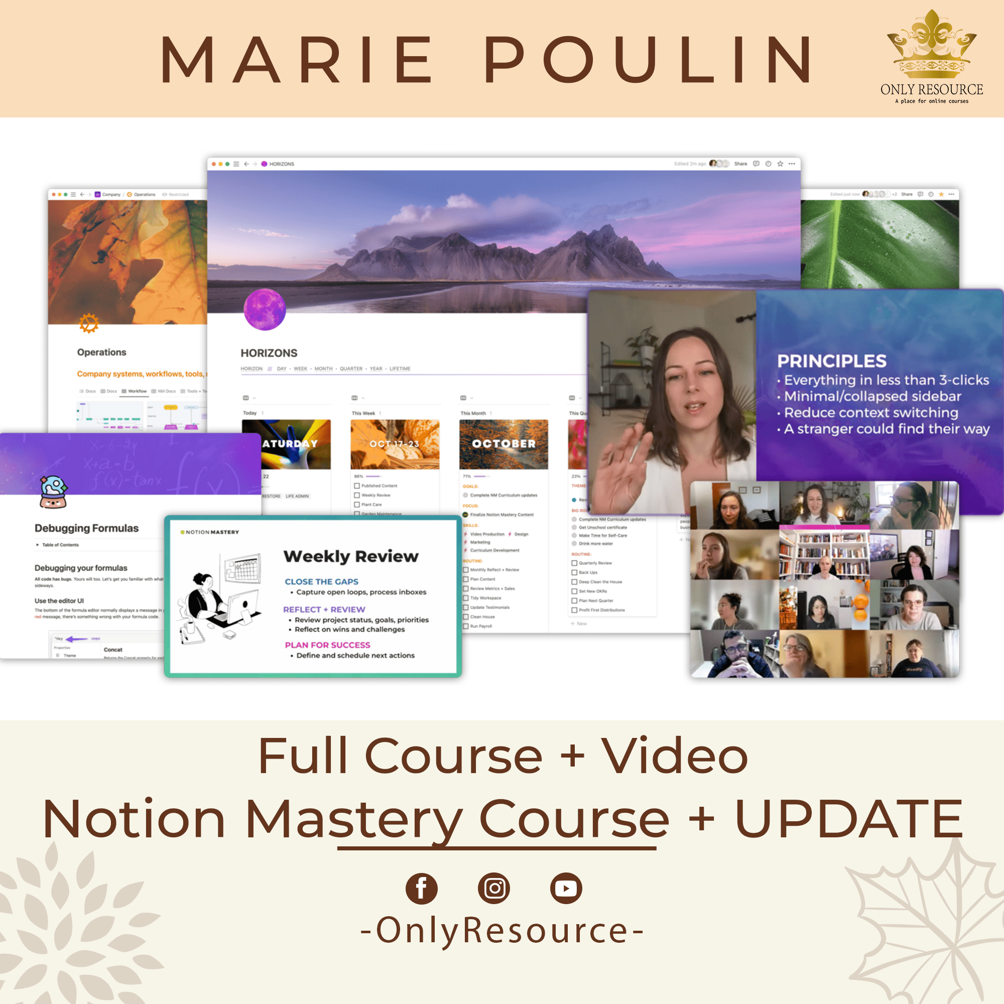 marie poulin notion templates